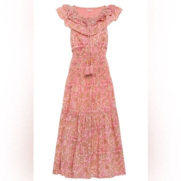 Anna Cate Penelope Floral Midi Dress Size Medium - Picture 1 of 14
